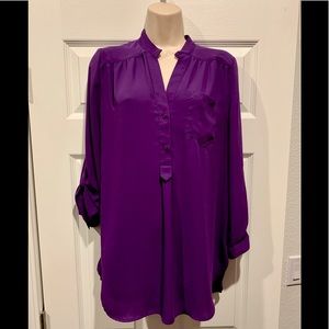 Stitch Fix 41 Hawthorn purple blouse top
